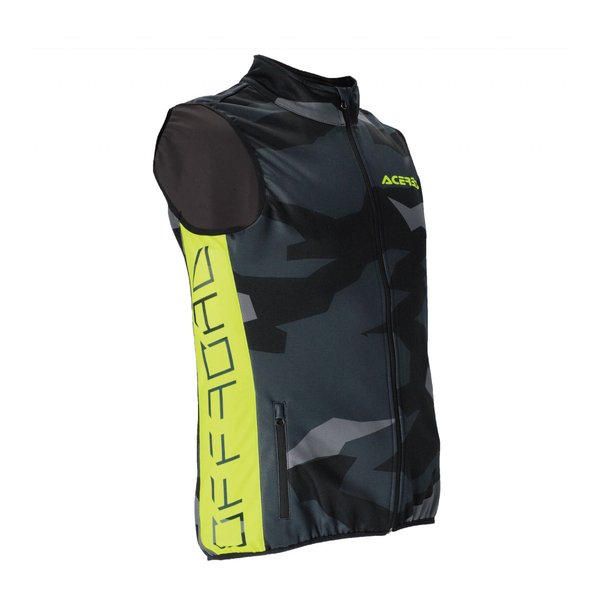 Rakuten - 【20日は24時間限定クーポン配布】ACERBIS アチェルビスSOFTSHELL X-WINDベストBK/YL-3XL AC-23441BK/YL6(2644804)代引不可 送料無料