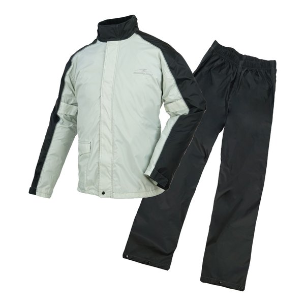 【5日は24時間限定クーポン配布】ROUGH&ROAD ラフアンドロードデュアルテックスコンパクトレインスーツ シルバー-S RR7811SV1(2567623)代引不可 送料無料