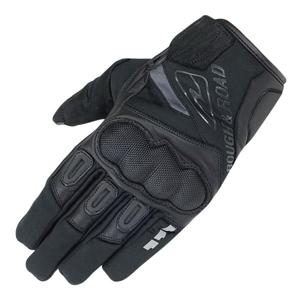 【20日は24時間限定クーポン配布】ROUGH&ROAD ラフアンドロードウインドガードプロテクショングローブ ブラック-XL RR8659BK5(2579223)代引不可 送料無料