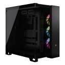 【スーパーSALEエントリーで全品ポイント10倍】CORSAIR コルセアミドルタワー型PCケース iCUE LINK 6500X RGB ATX/ピラーレス/ブラック CC-9011269-WW(2654323)代引不可 送料無料