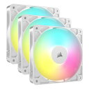 【11/1ポイント2倍&クーポン配布】CORSAIR コルセアファン RS120 ARGB White Triple Fans RGB LED8個搭載/4ピンP...