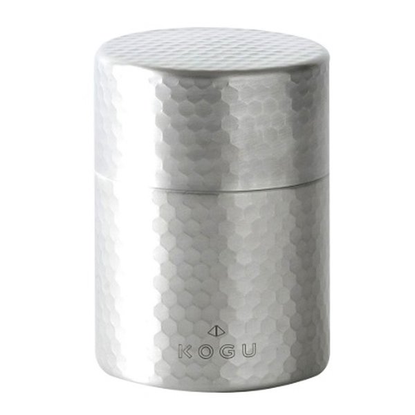 【15日は24時間限定クーポン配布】下村企販（シモムラキハン）茶考具 茶筒 外径7.8×高さ10.8cm/煎茶約200g/ステンレス製 40620(2658960)送料無料