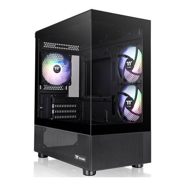 【1日は24時間限定クーポン配布】thermaltake サーマルテイクView 170 TG ARGB Black CA-1Z4-00M1WN-00(2661649)代引不可 送料無料