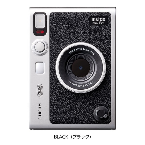 【25日は24時間限定クーポン配布】FUJIFILM 富士フイルム フジフイルムinstax mini Evo スマホ画像プリント/リモート撮影/プリント画像転送/ブラック INSMINIEVOBLACKC(2661576)送料無料