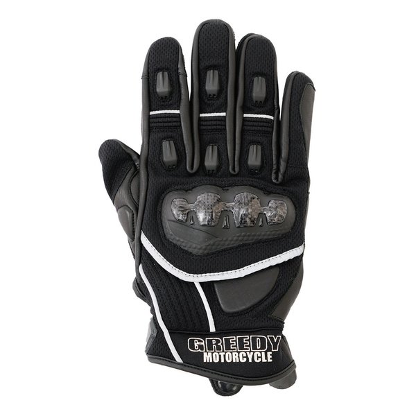 【5日は24時間限定クーポン配布】GREEDY（グリーディー）SHORT RIDING MESH GLOVE ブラック/M GRGSG061BKM(2662676)代引不可 送料無料