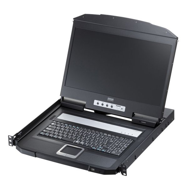 【10日は24時間限定クーポン配布】SANWA SUPPLY サンワサプライUSB/HDMI対応 スライドLCDコンソールド..