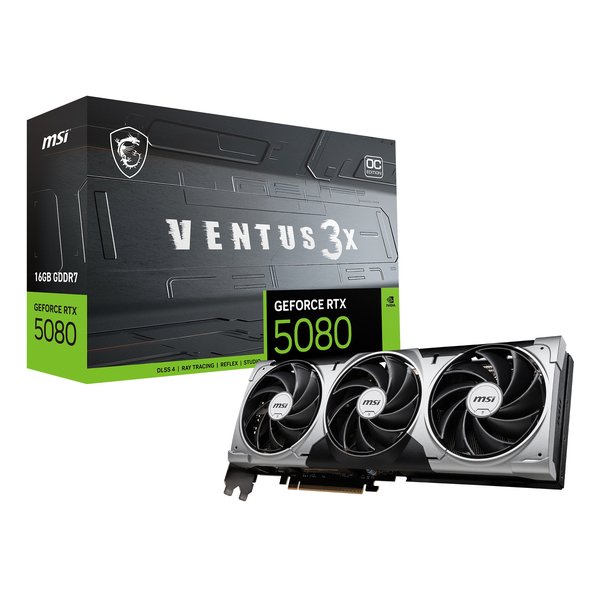 MSI エムエスアイグラフィックボード NVIDIA GeForce RTX 5080/トルクスファン 5.0/ブラック 5080 16G VENTUS 3X OC(2644193)送料無料