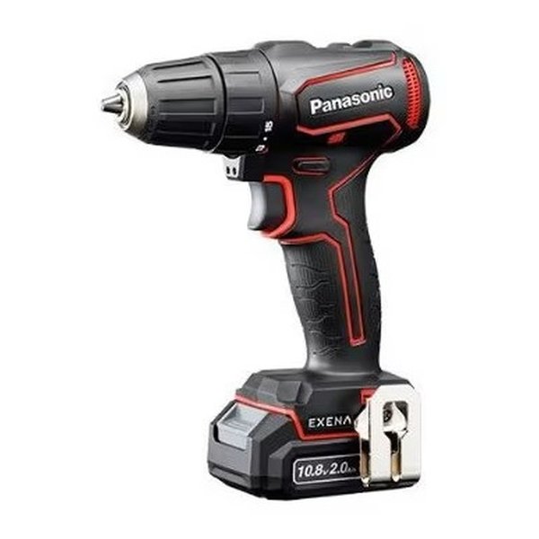 【30日は24時間限定クーポン配布】Panasonic パナソニック充電ドリルドライバー チャックタイプ/10.8V 2.0Ah 電池×2個/急速充電器/ケース/赤 EZ1D31F10D-R(2673525)送料無料