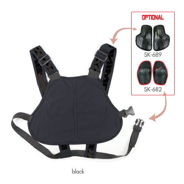 Rakuten - 【20日は24時間限定クーポン配布】KOMINE コミネSK-800 KOMINE CHEST PROTECTOR BASE F 04-800/BK(2377768)代引不可