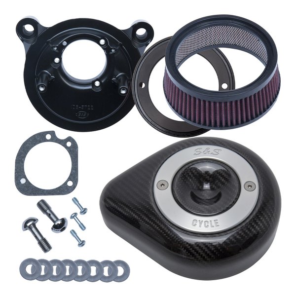 【25日は24時間限定クーポン配布】S&S Cycle Inc（エスアンドエスサイクル）Stealth A/C CarbonTear TC 電スロ 08-17 170-0500(2625013)代引不可 送料無料