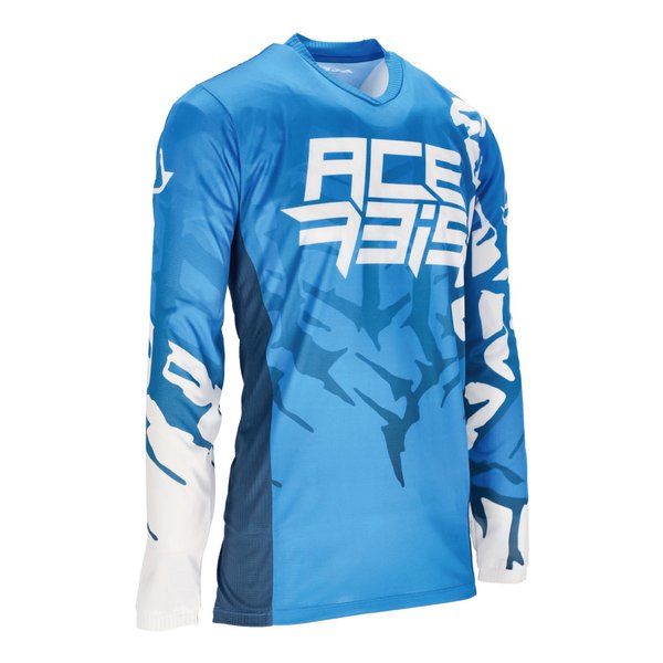 【25日は24時間限定クーポン配布】ACERBIS アチェルビスJ-TRACK SIXジャージ ブルー/ホワイト Lサイズ AC-25040BL/WH3(2645323)代引不可 送料無料
