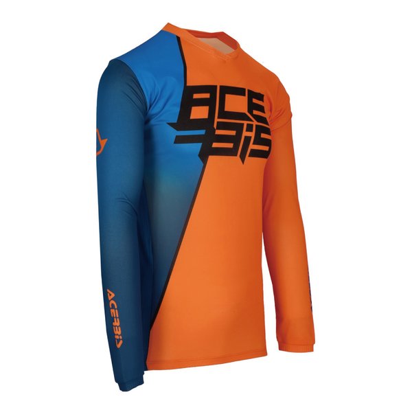 【15日は24時間限定クーポン配布】ACERBIS アチェルビスJ-TRACK SEVENジャージ オレンジ/ブルー Lサイズ AC-25886OR/BL3(2645485)代引不可 送料無料