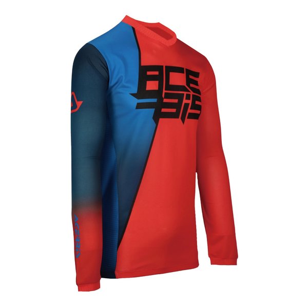 【20日は24時間限定クーポン配布】ACERBIS アチェルビスJ-TRACK SEVENジャージ レッド/ブルー XLサイズ AC-25886RD/BL4(2645490)代引不可 送料無料