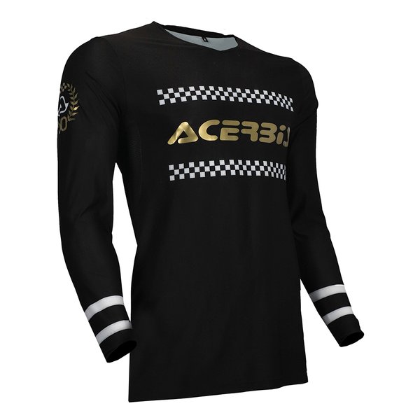 【20日は24時間限定クーポン配布】ACERBIS アチェルビスX-FLEX 50ANNIVERSARYジャージ ブラック/ゴールド Lサイズ AC-25887BK/GD3(2645493)代引不可 送料無料