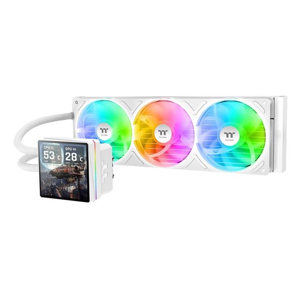 thermaltake サーマルテイクTH360 V3 Ultra ARGB Sync Snow All-In-One Liquid Cooler CL-W476-PL12SW-A 代引不可