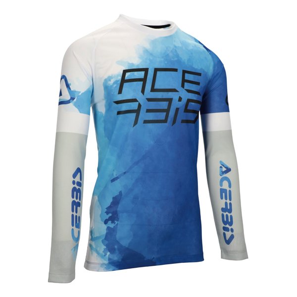 Rakuten - 【15日は24時間限定クーポン配布】ACERBIS アチェルビスJ-WINDY WATERMARKジャージ ブルー/ホワイト 3XLサイズ AC-26046BL/WH6(2645653)代引不可 送料無料