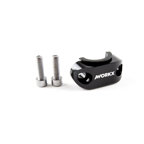 【25日は24時間限定クーポン配布】AWORKX アウォークスローテータークランプ BREMBO KTM/HUSQVARNA ブラック AW-20128(2646085)代引不可 送料無料