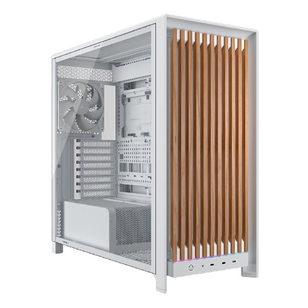 CORSAIR コルセアFRAME 5000D WOOD RS Performance Mid-Tower White/Oak CC-9011354-WW(2682371)送料無料
