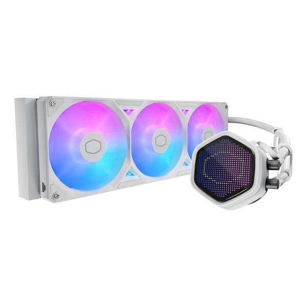【10日は24時間限定クーポン配布】Cooler Master クーラーマスターMasterLiquid 360 Atmos II Pixel LED White MLX-D36M-A25SZ-PW(2682906)代引不可 送料無料