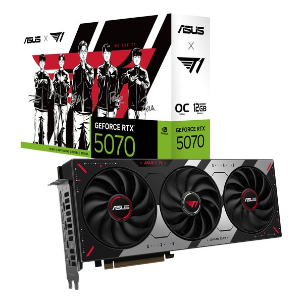 ASUS T1 GeForce RTX 5070 12GB GDDR7 OC Edition（T1-RTX5070-O12G-GAMING）