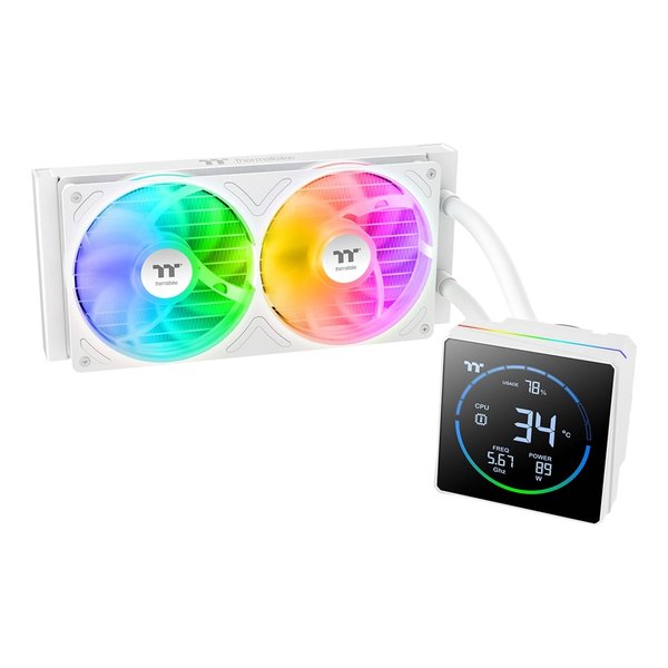 【5日は24時間限定クーポン配布】thermaltake サーマルテイクTH240-S V3 ARGB Sync Snow CL-W471-PL12SW-A(2685986)代引不可 送料無料