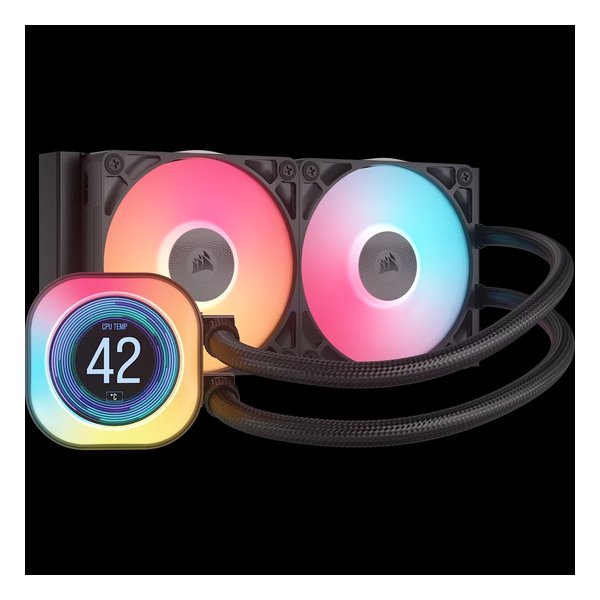 【15日は24時間限定クーポン配布】CORSAIR コルセアiCUE LINK TITAN 240 RX RGB LCD CW-9061022-WW(2641714)代引不可 送料無料