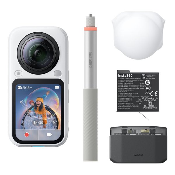 【エントリーで最大10万ポイント】Insta 360 インスタ360X6 Essential bundle Arctic White CINSABXA-X604(2686084)送料無料