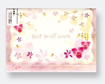 【ゆうパケット対応】『お見舞いカード　get well soon』大切な人へ、気持ちを伝えましょう。/グリーティングカード/メッセージカード【RCP】[z-letter07]【15p10】