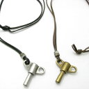 ネックレス 鍵 カギ キー かぎ レザーネックレスレザーペンダント 革 2色 KN36042【レザーネックレス】