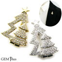 ブローチ クリスマスツリー レディース メンズ ピンブローチ シンプル ラペルピン CHS10084【GEM plus】 【結婚式】