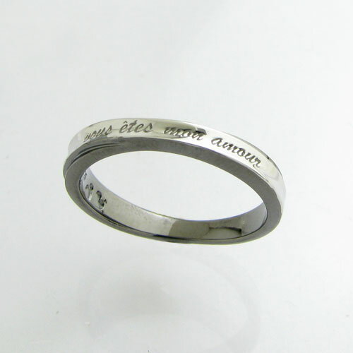 close to me French Lovers(フレンチ ラバー) コレクション「幸せの四葉のクローバー 」 シルバーリング(ブラックロジウム)SR14-018BK【指輪】