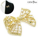 ブローチ レディース リボン ゴールド パール 真珠 ト音記号 ピンブローチ CHS10124 ラペルピン【GEM plus】【メンズ】【結婚式】