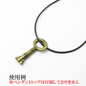 チョーカー アジャスター付き ラバー製チョーカー(黒)【2mm】 CH017