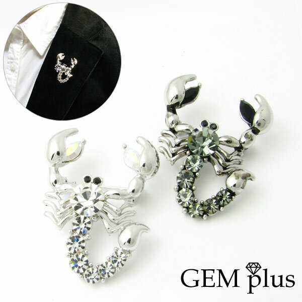 ブローチ さそり サソリ 蠍 ラペルピン スコーピオン KS41001【GEM plus】のサムネイル