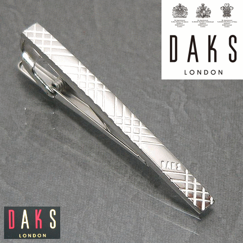 ダックス(ネクタイピン） DAKS ダックス ネクタイピン（タイバー） カット＆ロジウムメッキ #DT3030 【送料無料】【コンビニ受取対応商品】【ギフト・プレゼント】