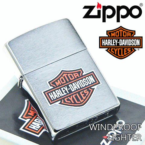 ◆純正オイル小缶1本付き　Zippo Harley Davidson LOGO 「ハーレーダビッドソン」　 ジッポー・フリント式オイルライター 1