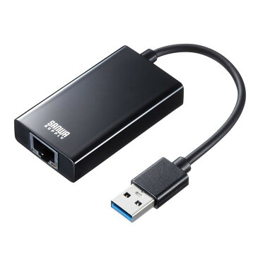 【送料無料】サンワサプライ　USB3.1-LAN変換アダプタ(USBハブポート付・ブラック)　USB-CVLAN3BK 【パソコン・AV機器関連 レビュー投稿で次回使える2000円クーポン全員にプレゼントPC・携帯関連】