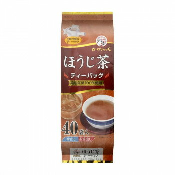 【送料無料】宇治森徳　かおりちゃん　ほうじ茶　ティーバッグ　(5g×40P)×10袋 【軽食品 レビュー投稿で次回使える2000円クーポン全員にプレゼント飲料】