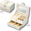 【送料無料】ユーパワー Flower Jewelry Box フラワー ジュエリー ボックス Mサイズ 引き出し付き ホワイト FB-04301 【時計/ジュエリー/アクセサリ レビュー投稿で次回使える2000円クーポン全員にプレゼントその他】