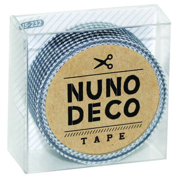 10000円以上送料無料 KAWAGUCHI(カワグチ)　手芸用品　NUNO DECO　ヌノデコテープ　ハンサムな千鳥柄　15-232 【その他ライフグッズ（趣味） レビュー投稿で次回使える2000円クーポン全員にプレゼント手芸・クラフト・生地】