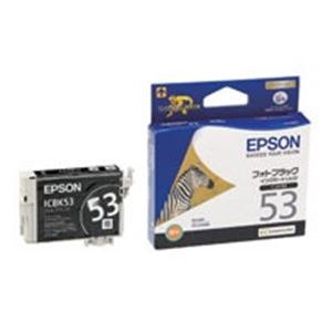 (業務用5セット) EPSON エプソン インクカートリッジ 純正 【ICBK53】 フォトブラック(黒)