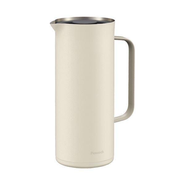 【送料無料】(まとめ)ピーコック リビングポット ステンレス1L ホワイト AHW-100 1台【×2セット】