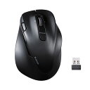 【送料無料】エレコム 静音充電式 Bluetooth5.0マウス EX-G 8ボタン Mサイズ ブラック M-XGM50MBSKBK 1個