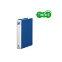 【送料無料】(まとめ)TANOSEE 両開きパイプ式ファイルV A4タテ 40mmとじ 青 30冊