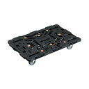 【送料無料】連結式樹脂製平台車ビートル 900×600mm 自在5輪 BT900J5-E100 1台