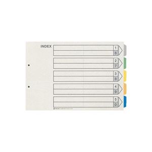 (業務用5セット) キングジム カラーインデックス/ファイル用仕切り 【B4/2穴 ヨコ型】 10組入り 909E 1..