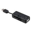【送料無料】Digio2 USB2.0 Type-C SD-microSDカードリーダーライター CRW-CSD90BK ブラック