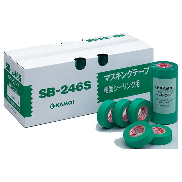 【送料無料】粗面サイディングボード用マスキングテープ SB-246S 24mm×18m 緑色(50巻入) 生活用品・インテリア・雑貨 文具・オフィス用品 テープ・接着用具 レビュー投稿で次回使える2000円クーポン全員にプレゼント