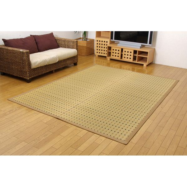 【送料無料】純国産/日本製 掛川織 い草カーペット 江戸間6畳（約261×352cm） 生活用品・インテリア・雑貨 インテリア・家具 カーペット・マット い草マット レビュー投稿で次回使える2000円クーポン全員にプレゼント