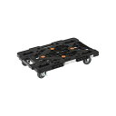 【送料無料】TRUSCOルートバンメッシュタイプ 615×415 自在側S付 黒 MPK-600S-BK 1台